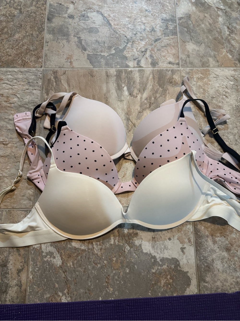 Women’s Light Pink & Cream lift up pepper T-Shirt Bra Pack
